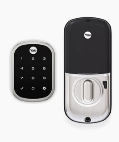 Yale Assure Digital Door Lock with Malta D-pull handle and catch set